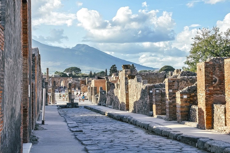 Pompeji mit Kindern